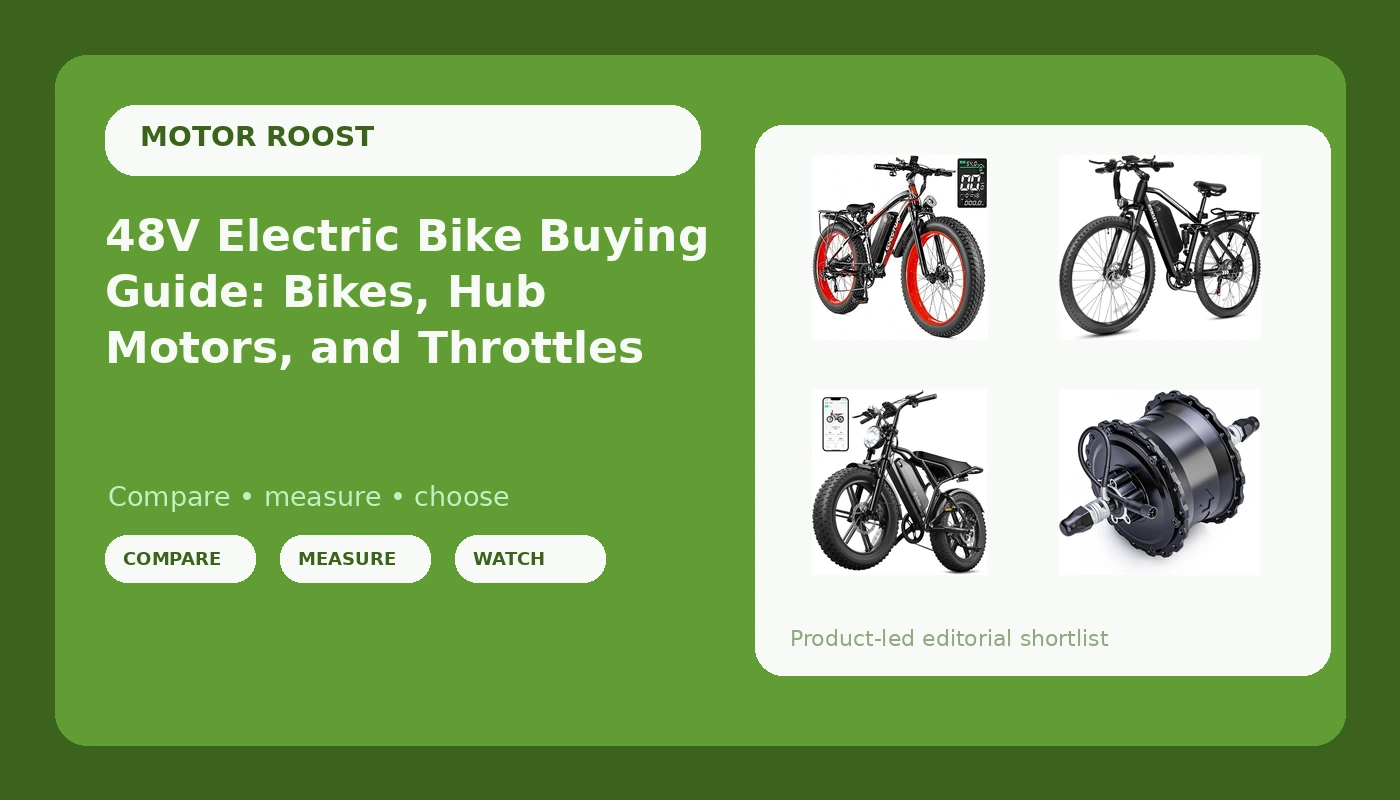 48V Electric Bike Buying Guide: Bikes, Hub Motors, and Throttles