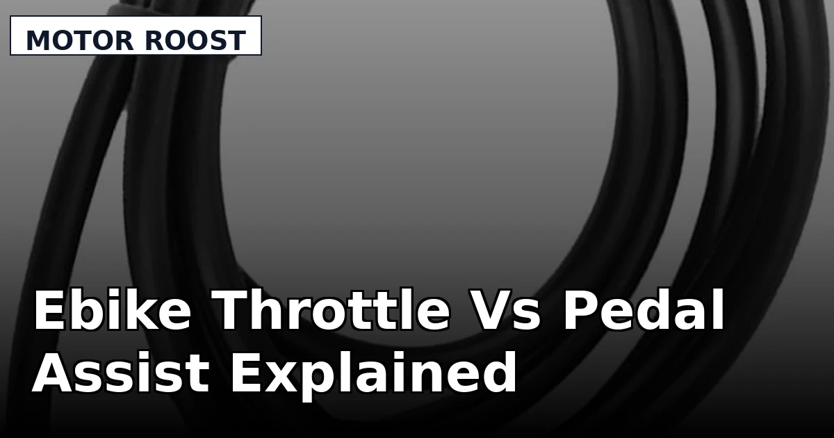 Ebike Throttle Vs Pedal Assist Explained - Motor Roost review with measurements and honest opinion