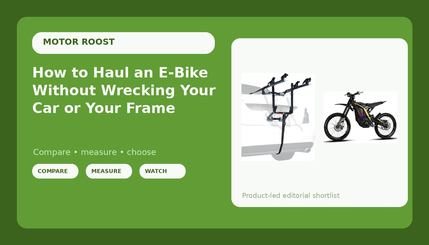 How to Haul an E-Bike Without Wrecking Your Car or Your Frame