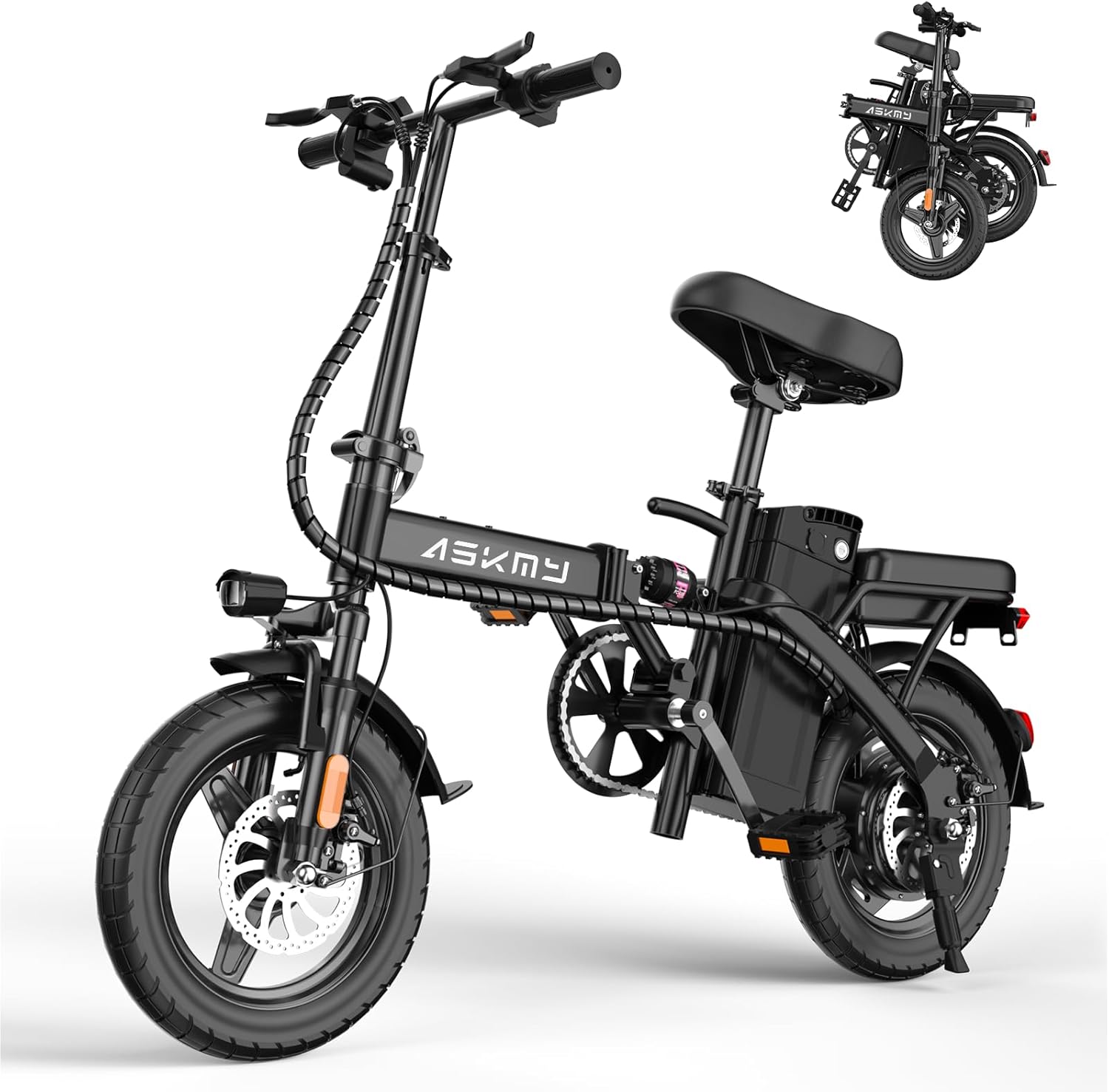 14' Foldable Ebike, 48V 750W Peak Motor Ebike (B0G13J28VD)