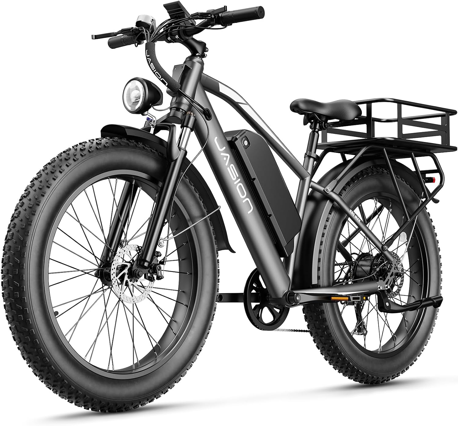 Jasion EB5 MAX Electric Bike for Adults 2000W Peak Motor, 48V 15Ah Battery
