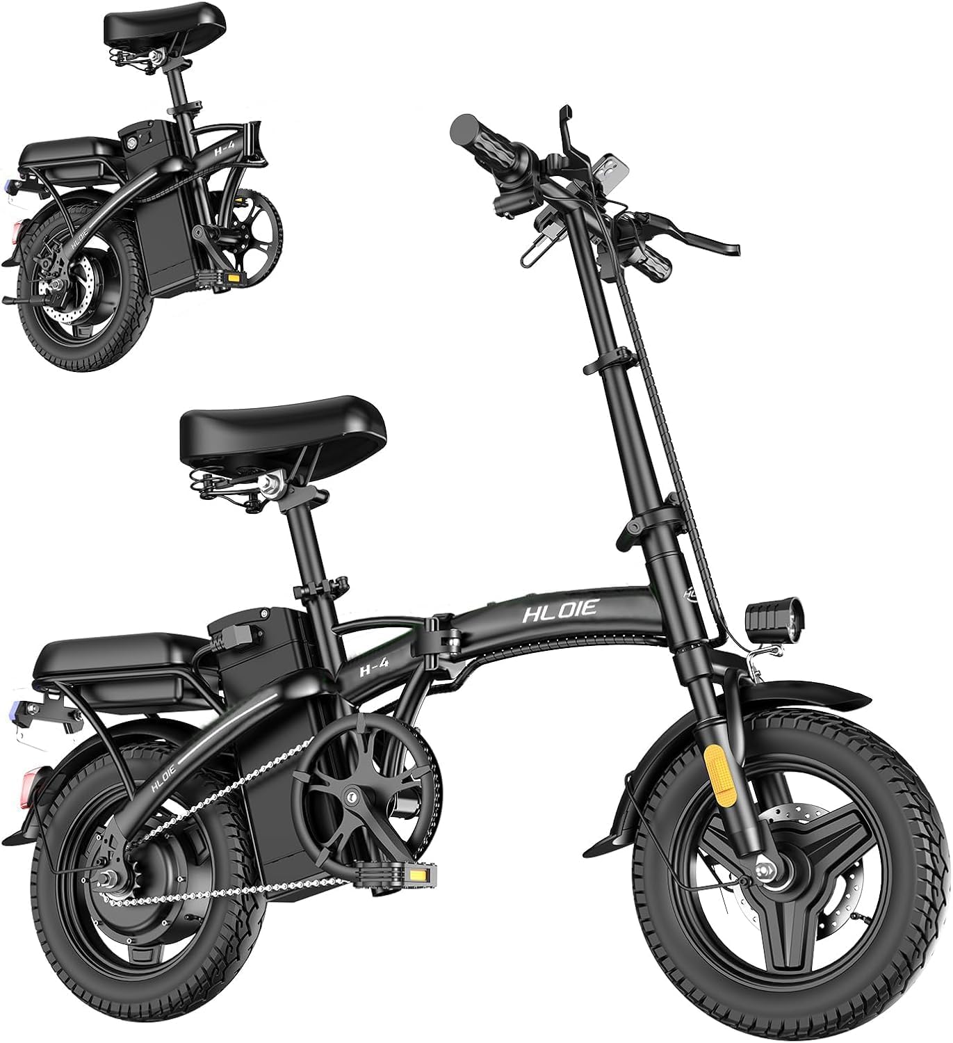 HLOIE Folding Electric Bike for Adults