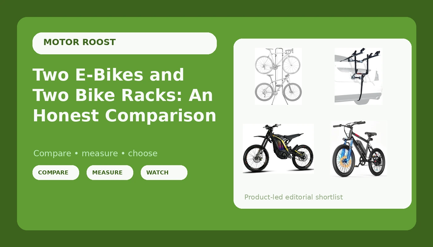 Two E-Bikes and Two Bike Racks: An Honest Comparison